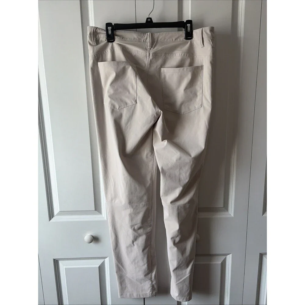 All In Motion Mens Golf Pants 36x32 Beige Moisture-Wicking Quick-Dry UPF 50